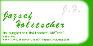 jozsef holitscher business card